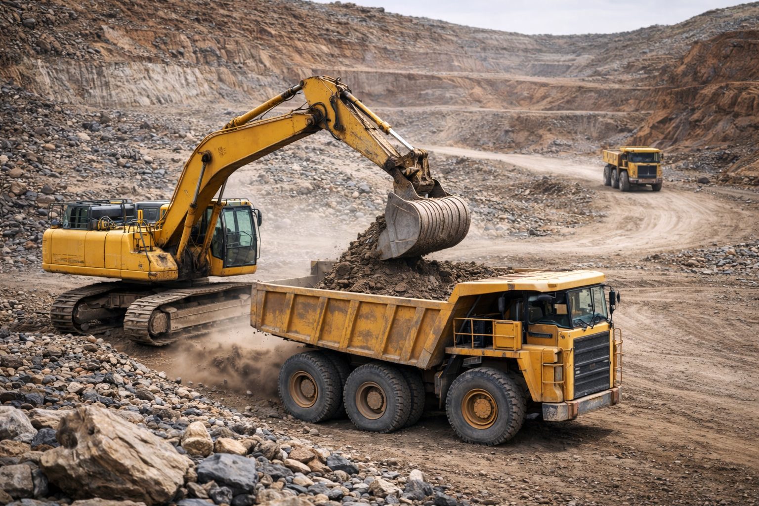 Mining site operations